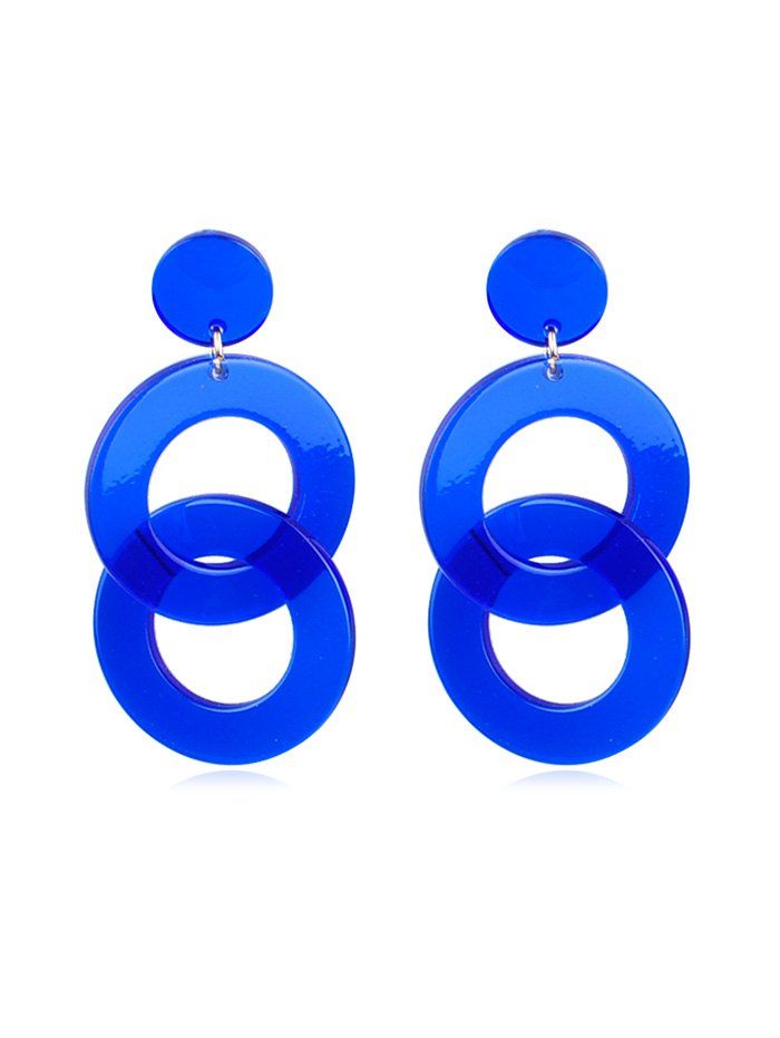 

Stylish European Style Dangle Earrings, Blue