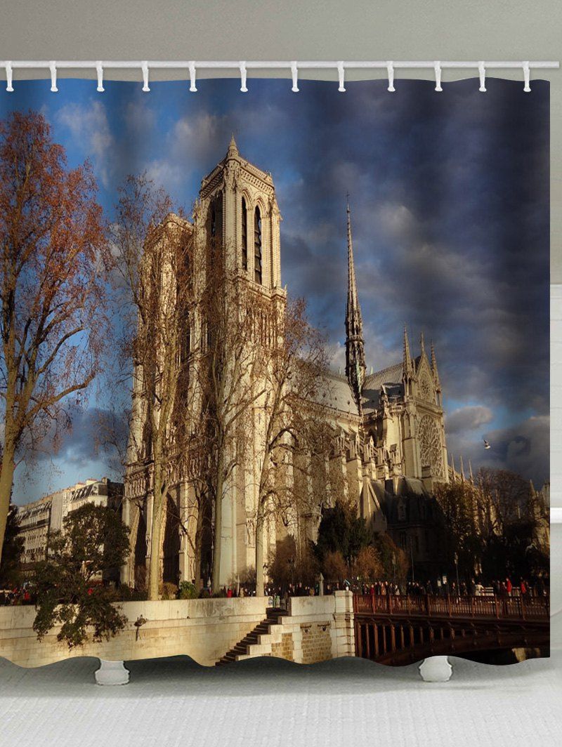 41 Off 2020 Notre Dame De Paris Print Waterproof Shower Curtain