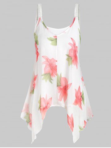 chiffon tank top plus size