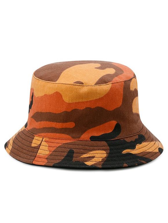 Bonnet Seau Motif de Camouflage en Coton - multicolor C 