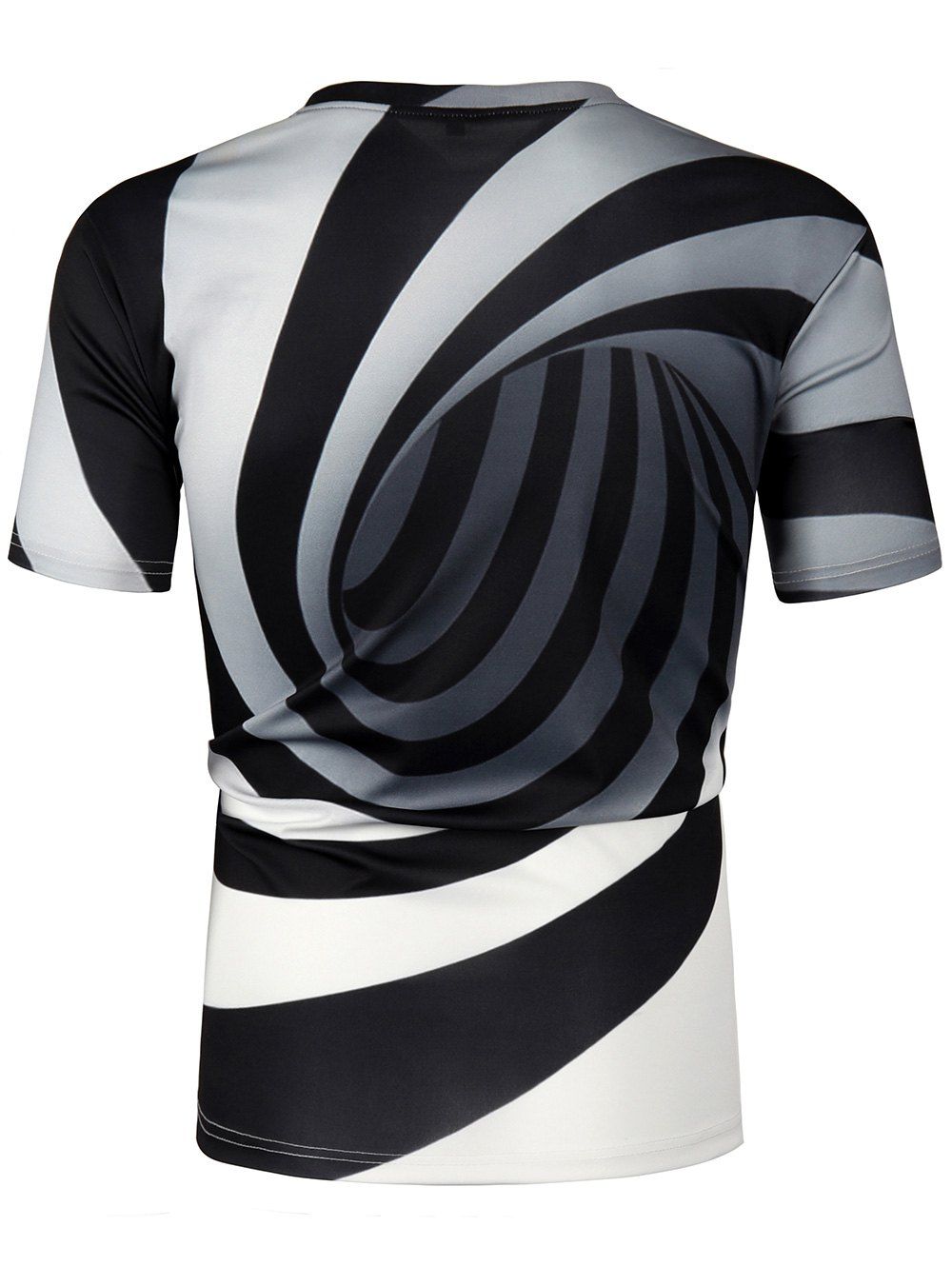 swirl print tissue jersey shirt