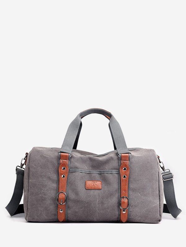 [17% OFF] 2019 Unisex Large Capacity Canvas Duffle Bag In GRAY | DressLily