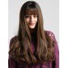 See-through Bang Long Body Wave Synthetic Wig - multicolor 