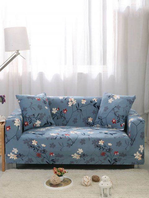 Flower Print Stretch Couch Cover Flower Print Stretch Couch Cover