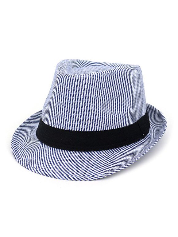 Chapeaux de Jazz Rayé Unisexe - Bleu 