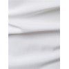 Chemise Boutonnée en Faux Cuir Design - Blanc XS