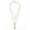 Shell Shape Layered Necklace - GOLD 