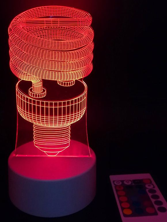 Lampe de Nuit LED Couleur Changeable en Forme de Bulle - Transparent 