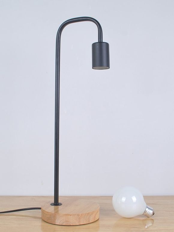 Lampe de Table à Prise Chinoise 220V 6W - Noir 6W