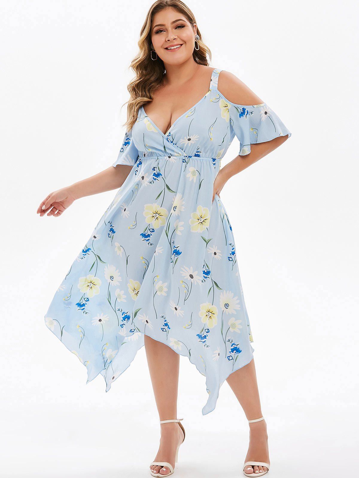 plus size handkerchief dress