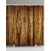 Vintage Wood Board Print Shower Curtain - WOOD W71 X L71 INCH
