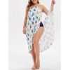 Robe Couverture Convertible Dinosaure Imprimé de Grande Taille - Blanc 1X