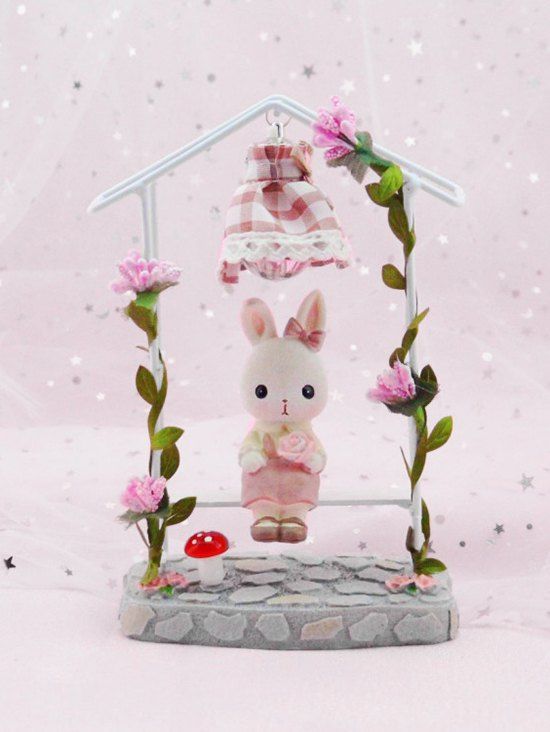 Cadeau d'anniversaire Veilleuse Fleur Fleur de lapin Veilleuse - Rose A