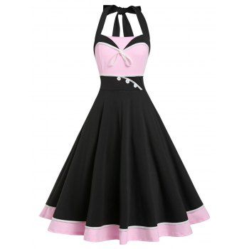 RETRO VINTAGE INSPIRED HALTER DRESS, 50'S STYLE DRESSES at Retro Dress Shop.com RETRO VINTAGE INSPIRED HALTER DRESS, 50'S STYLE DRESSES at Retro Dress Shop.com