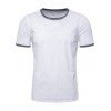 T-shirt Décontracté Manches Courtes à Col Rond - Blanc XL