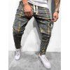 Pantalon de Jogging Décontracté Motif à Carreaux - Jaune M