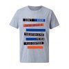 T-shirt Style Décontracté Lettre Imprimée à Manches Courtes - Gris 2XL