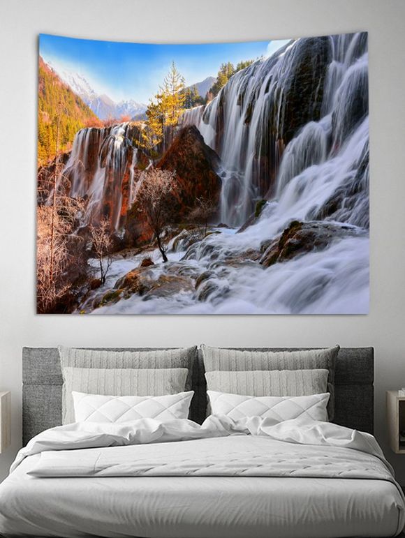 Tapisserie Murale 3D Cascade Imprimé - multicolor A W59 X L79 INCH