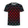 T-shirt Graphique Nid d'Abeille Brûlant - Rouge XL