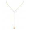 Collier Evidé en Forme de Cœur - Or 
