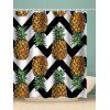 Rideau de Douche Imperméable Zigzag Ananas - multicolor W71 X L79 INCH