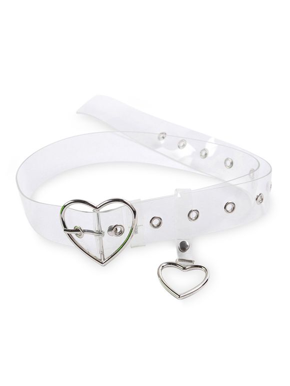 Ceinture Transparente en Métal avec Boucle - Argent 