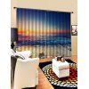Rideaux de Fenêtre Plage Coucher du Soleil Imprimés 2 Panneaux - multicolor A W33.5 X L79 INCH X 2PCS