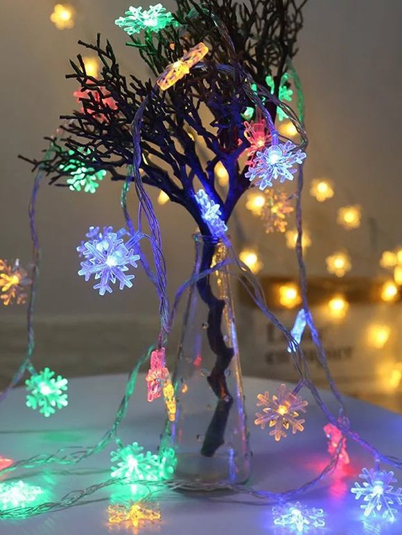 Guirlande LED décorative en forme de flocon de neige USB - multicolor A 3M