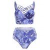 Maillot de Bain Bikini Lune Etoile et Soleil en Treillis à Armature - multicolor 3XL