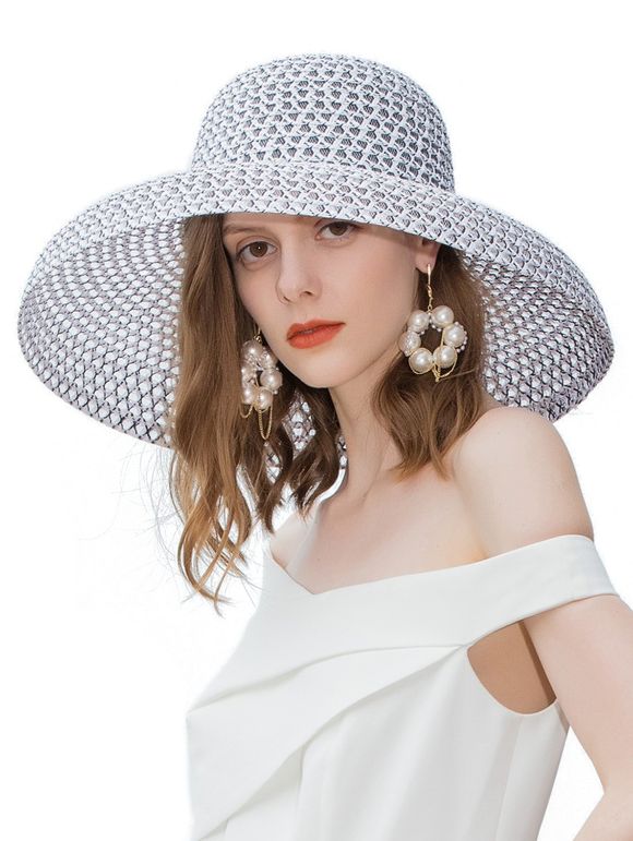 Chapeau Tricoté Evidé Design - Blanc 