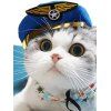 Chapeau de Pilote pour Animal Domestique - Bleu profond 