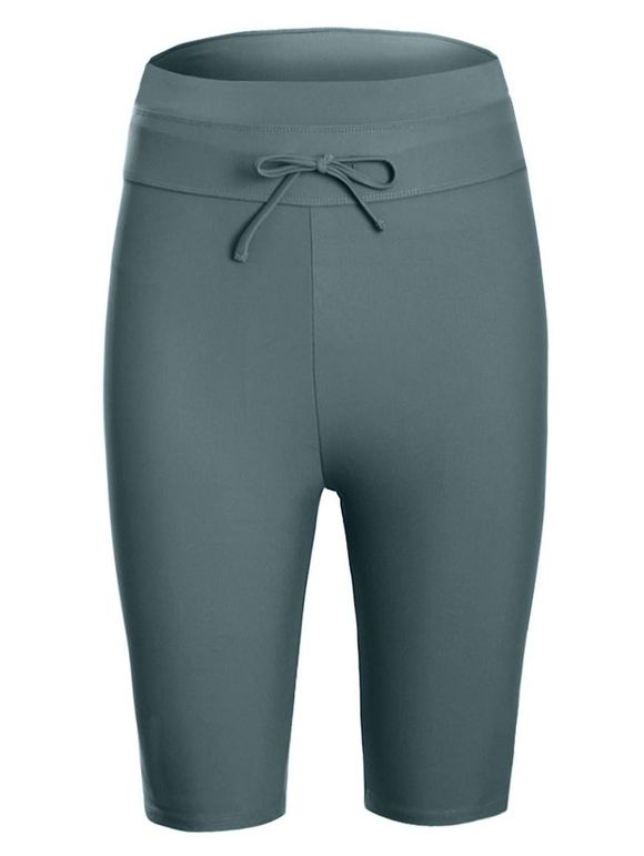 Pantalon de Bain Longueur à Genou de Grande Taille à Cordon - Ardoise grise 2X