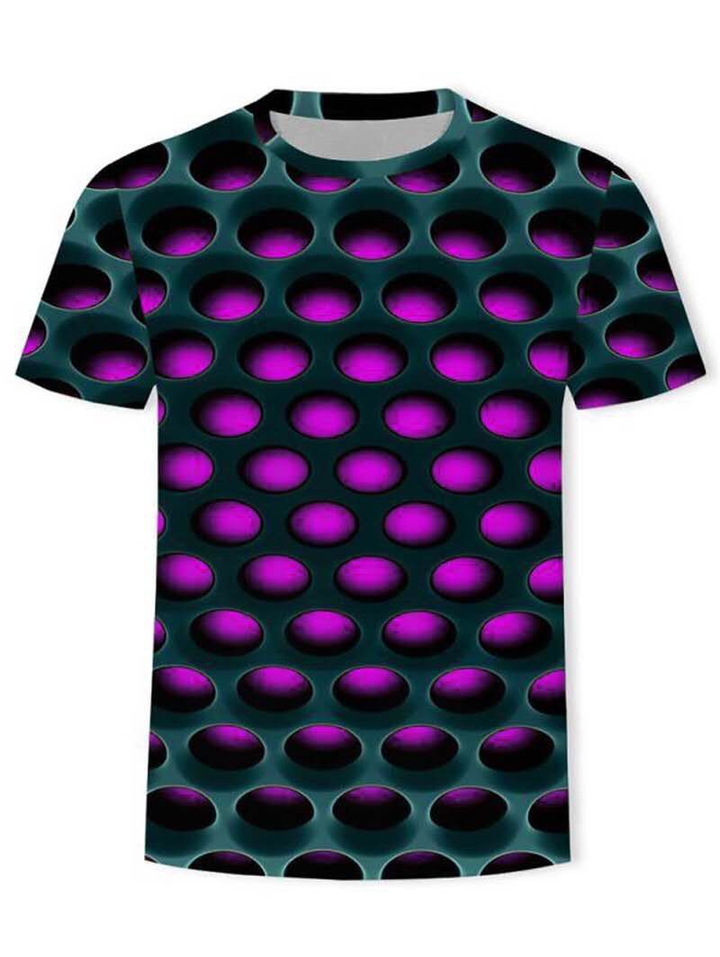 

Burning Honeycomb Briquette Graphic Tee, Heliotrope purple