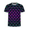 T-shirt Graphique Nid d'Abeille Brûlant - Pourpre Héliotrope S
