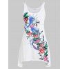 Débardeur Imprimé Floral Grande Taille - Blanc 1X