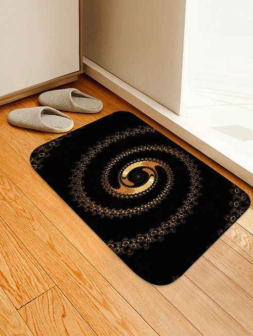 

Abstract Spiral Pattern Water Absorption Area Rug, Night