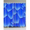 Rideau de Douche Imperméable Géométrique Imprimé pour Salle de Bain - Bleu W71 X L71 INCH