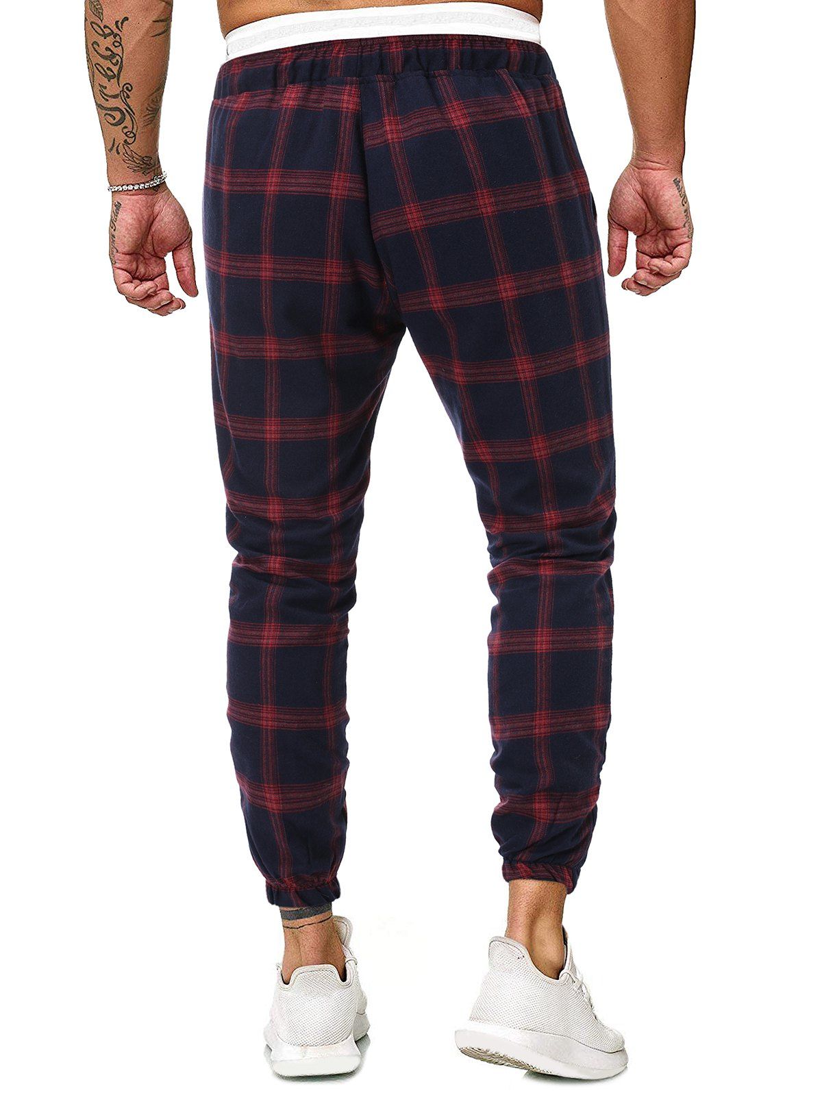 jogger plaid pants