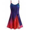 Multicolor Printed A Line Cami Dress - multicolor XL