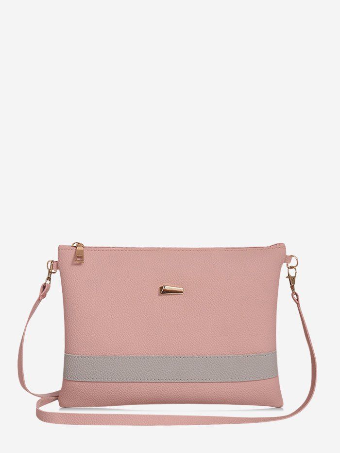 

PU Simple Crossbody Bag, Rose