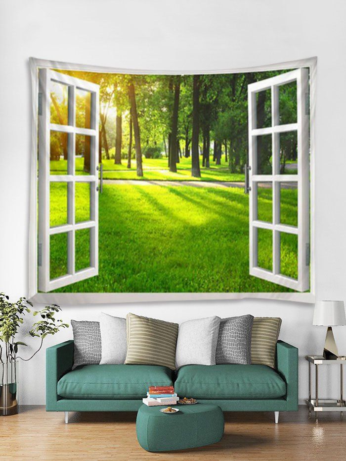 DressLily.com: Photo Gallery - Window Sun Grass Print Art Decoration ...