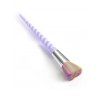 10Pcs Spiral Powder Makeup Brushes - PURPLE 