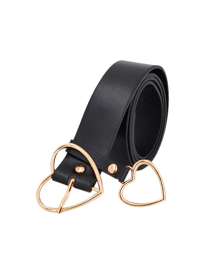 Heart Shape Decoration Waist Belt - GOLD 