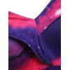 Robe d'Halloween Evasée Chauve-souris Citrouille à Epaule Dénudée - multicolor S