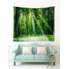 Tapisserie imprimée au motif Forêt Soleil - Vert Forêt Moyen W79 X L59 INCH