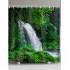 Rideau de Douche Imperméable Forêt et Cascade Imprimés pour Salle de Bain - multicolor W71 X L71 INCH