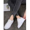 Contrast Trim PU Leather Skate Shoes - WHITE EU 39