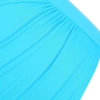 Kaufen Bright Tummy Control Tankini Swimsuit Flounce Feather Print Swimwear Set. Bild