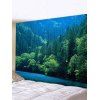 Tapisserie Murale 3D Paysage de Lac et de Forêt Imprimés - multicolor A 230*180CM