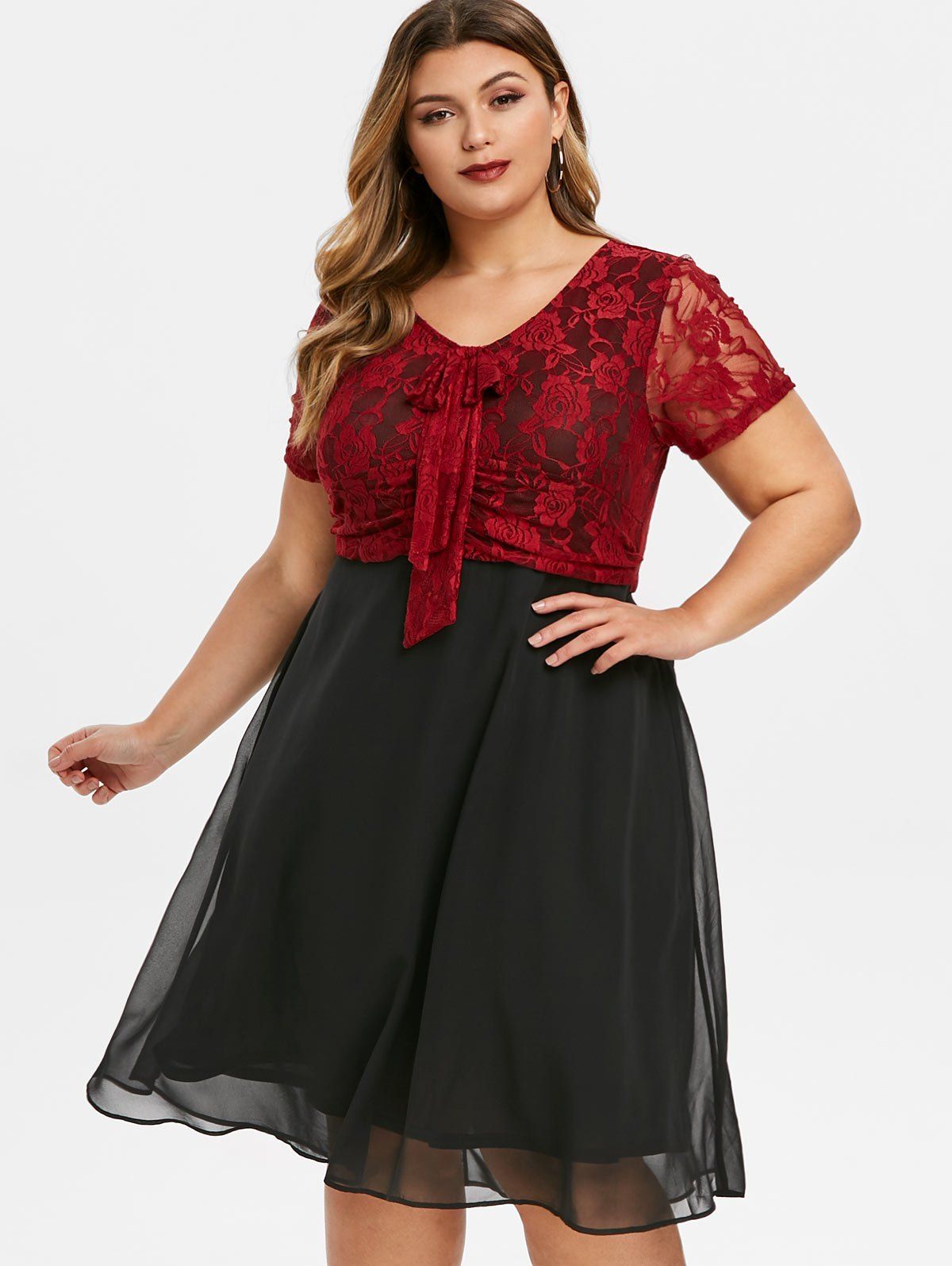 plus size semi formal dresses with sleeves